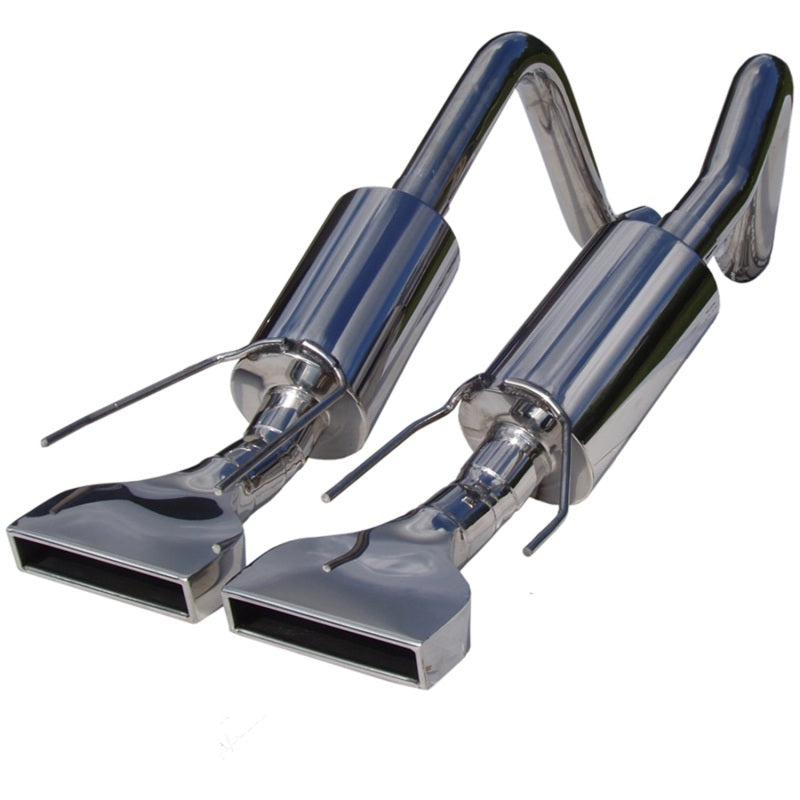 MBRP 2005-2008 Chev Corvette Dual Muffler Axle Back Rectangular Tips MBRP Axle Back