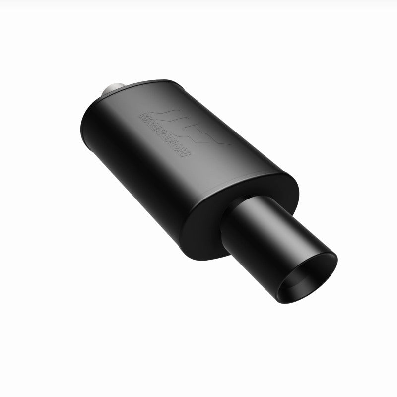 MagnaFlow Muffler with Tip Mag Blk 14x5x8 2.25/4