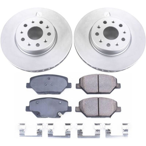 Power Stop 16-19 Chevrolet Camaro Front Z17 Evolution Geomet Coated Brake Kit PowerStop Brake Kits - Performance Blank