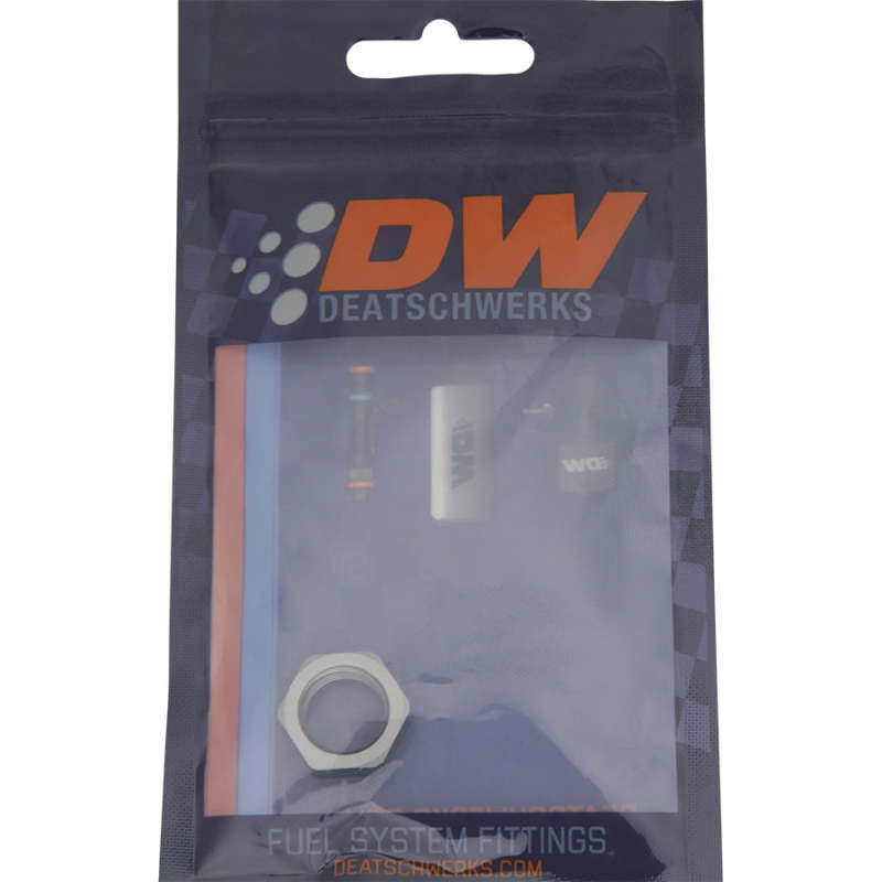 DeatschWerks 6AN Bulkhead Nut Smaller OD - Anodized DW Titanium DeatschWerks Fittings