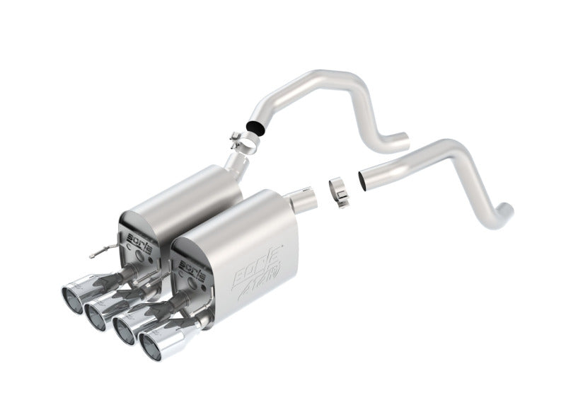 Borla 05-08 Chevrolet Corvette Coupe/Conv 6.0L/6.2L 8cyl Aggressive ATAK Exhaust (rear section only) Borla Catback