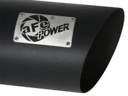 aFe MACHForce XP Exhausts Tips SS-304 EXH Tip 4In x 7Out x 18L Bolt-On (blk) aFe Catback