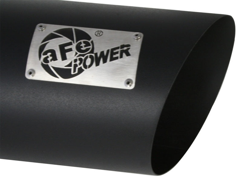 aFe MACHForce XP Exhausts Tips SS-304 EXH Tip 4In x 7Out x 18L Bolt-On (blk) aFe Catback
