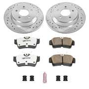 Power Stop 94-99 Ford Mustang Rear Z26 Street Warrior Brake Kit PowerStop Brake Kits - Performance D&S