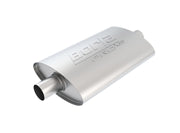 Borla Pro-XS 2inch, 2inch, 14inch x 9-1/2inch x 4inch Oval Cen/Cen w/o Notch Turbo Muffler Borla Muffler