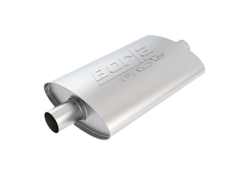 Borla Pro-XS 2inch, 2inch, 14inch x 9-1/2inch x 4inch Oval Cen/Cen w/o Notch Turbo Muffler Borla Muffler