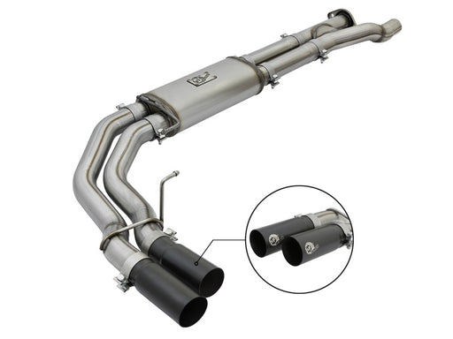 aFe POWER Rebel Series 3in 409 SS Cat Back Exhaust w/ Black Tips 17 Ford F-150 Raptor V6-3.5L aFe Catback