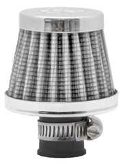 K&N 2in Base OD x .375in Flange ID x 1.75in H Rubber Base Crankcase Vent Filter - White K&N Engineering Air Filters - Universal Fit