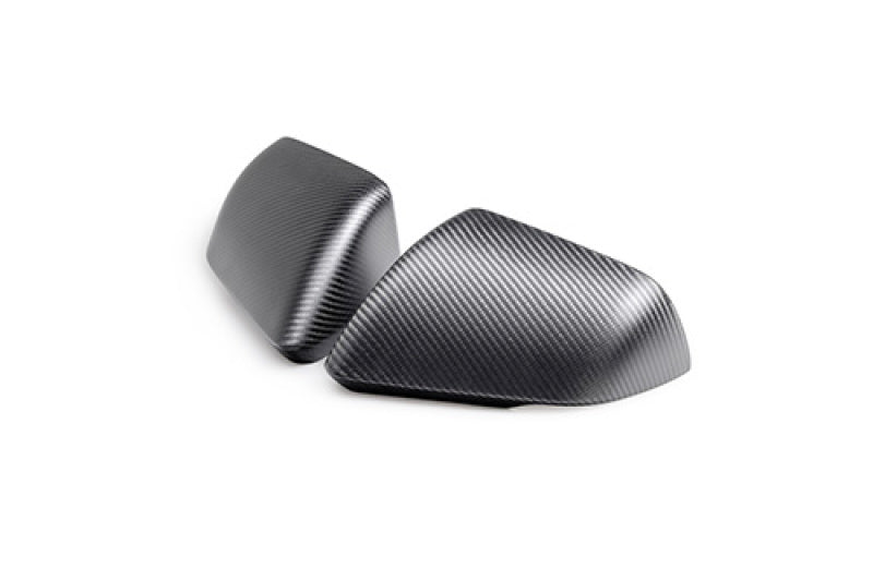Ford Racing 24-25 Mustang (w/Integrated Turn Signals) Carbon Fiber Mirror Skull Caps - Matte Ford Racing Spoilers