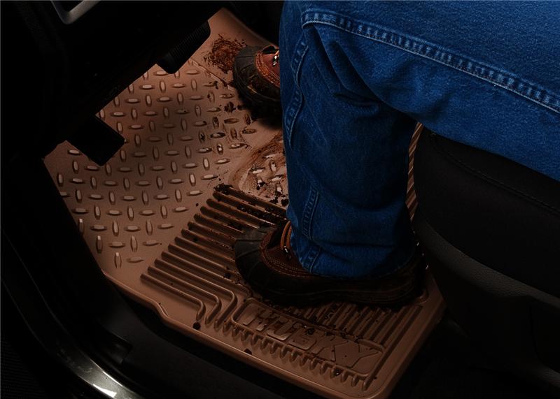 Husky Liners 07-11 Jeep Wrangler (Base/Unlimited)/02-07 Liberty Heavy Duty Black Front Floor Mats Husky Liners Floor Mats - Rubber