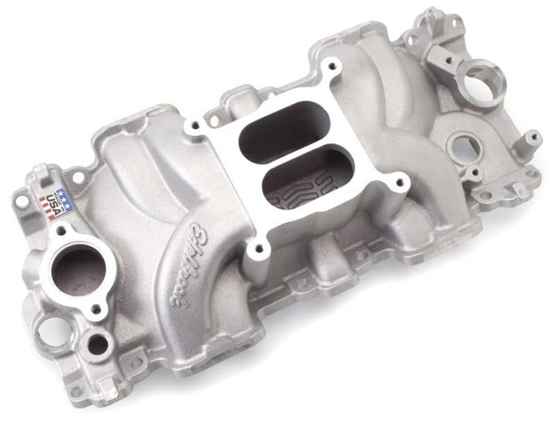 Edelbrock Intake Manifold Single Quad Perf RPM Chevrolet 348/409 Inwin Big Block Small Port Edelbrock Intake Manifolds