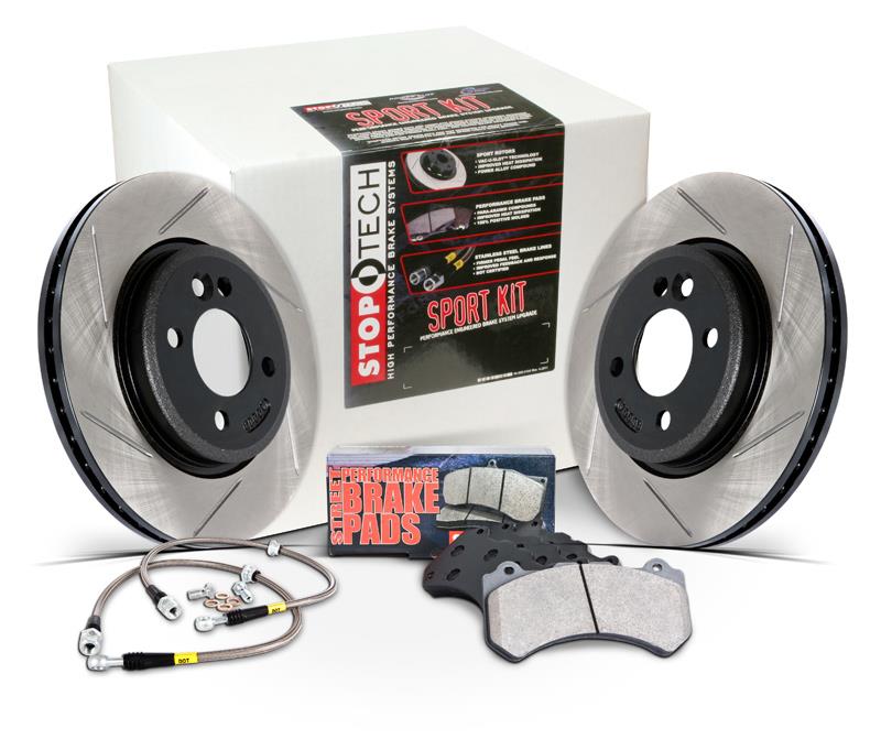 Sport Axle Pack, Slotted, Front Stoptech Brake Rotors - Slotted