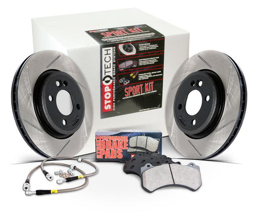 Sport Axle Pack, Slotted, Front Stoptech Brake Rotors - Slotted