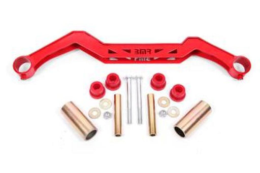 BMR 79-93 Ford Mustang Transmission Crossmember TH350/PG/700R4/C4/C6/AOD/4L60 - Red BMR Suspension Crossmembers