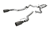Corsa 2017-2020 Ford F-150 Raptor 3.5L Sport Cat-Back Dual Rear Exit w/ 5in Gunmetal Tip CORSA Performance Catback