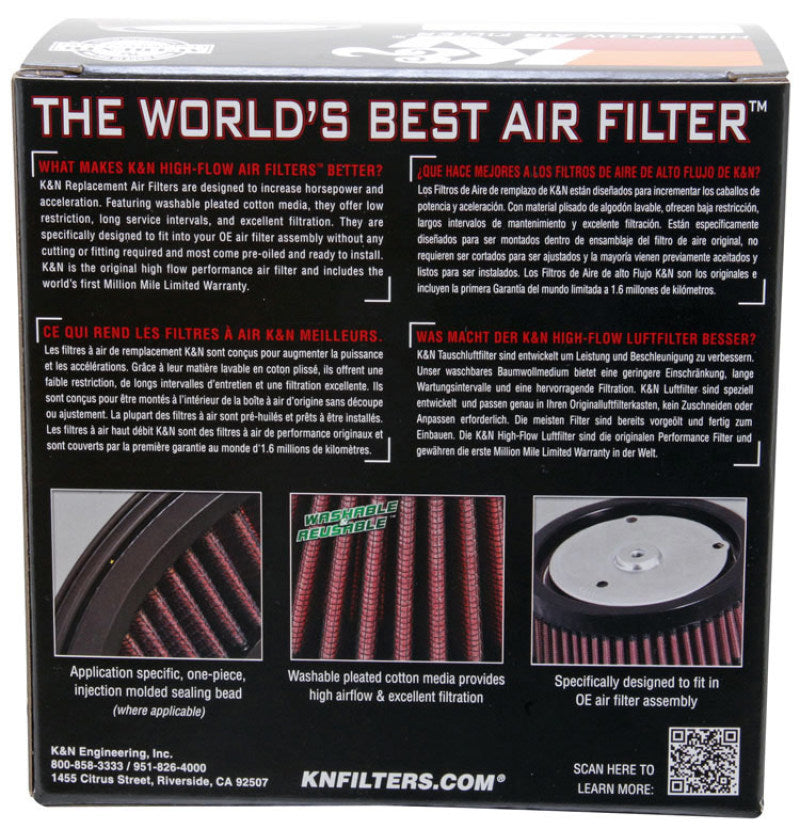 K&N Custom Air Filter Round 5-3/8in OD x 4in ID x 2in H K&N Engineering Air Filters - Drop In