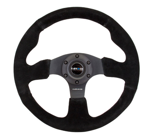NRG Reinforced Steering Wheel (320mm) Suede w/Black Stitch NRG Steering Wheels