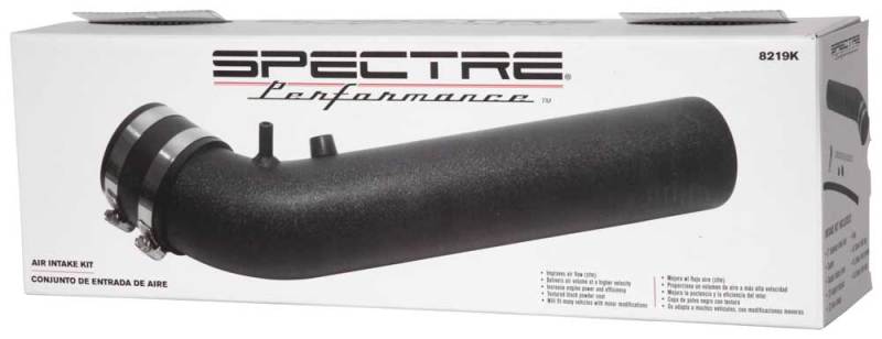 Spectre Universal Intake Tube Kit 3in. - Aluminum - Black Spectre Aluminum Tubing