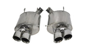 Corsa 2013-2014 Ford Mustang Shelby GT500 5.8L V8 Polished Sport Axle-Back Exhaust CORSA Performance Axle Back