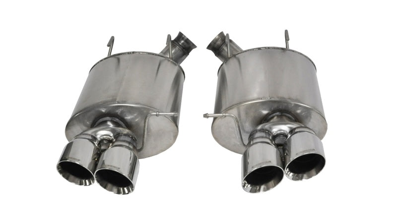 Corsa 2013-2014 Ford Mustang Shelby GT500 5.8L V8 Polished Sport Axle-Back Exhaust CORSA Performance Axle Back