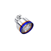 MBRP Univ. T304 Stainless Steel Burnt End Tip 2.5in ID / 5in OD / 6.5in Length Angle Cut Single Wall MBRP Tips