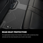Husky Liners 15-23 Ford F-150 Super Cab X-Act Contour Black 2nd Seat Floor Liners Husky Liners Floor Mats - Rubber