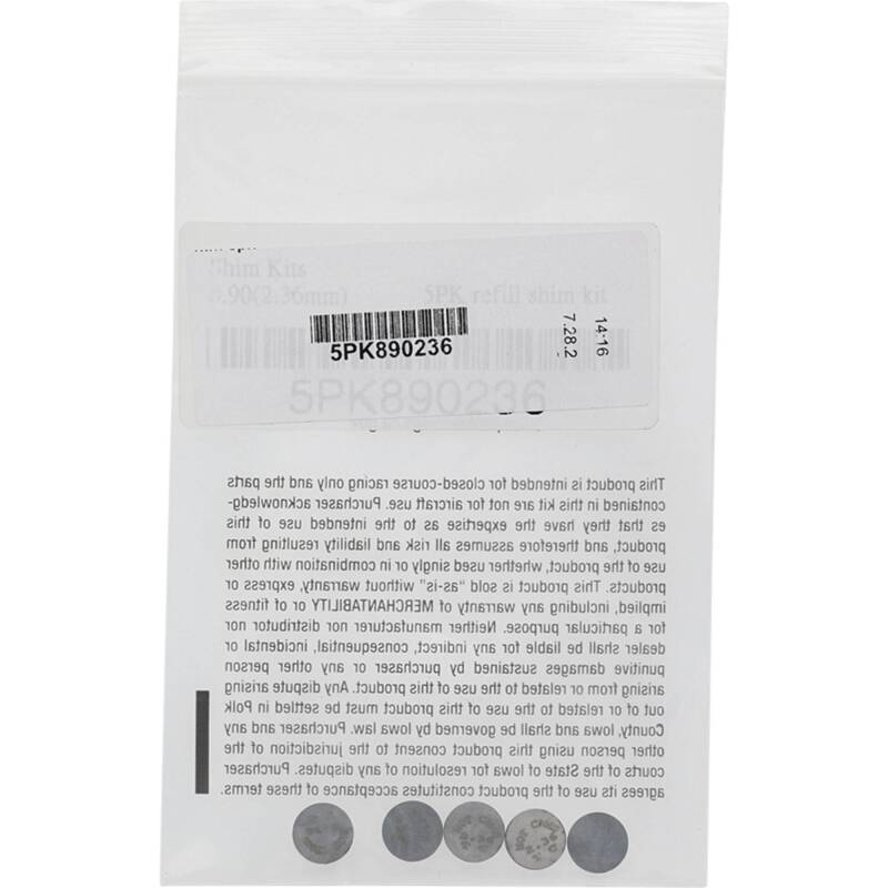 Hot Cams Shim Kits 2.360mm Thickness - 5 Pack