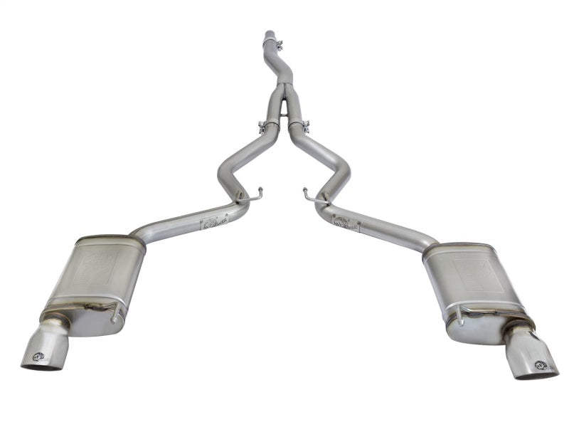 aFe MACHForce XP Exhausts Cat-Back SS-304 EXH w/ Polished Tips 15-16 Ford Mustang EcoBoost 2.3L (t) aFe Catback