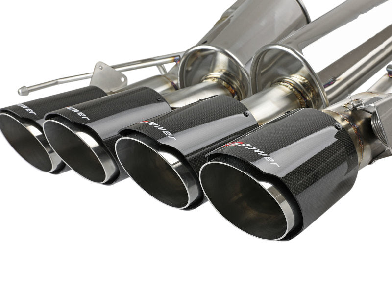 aFe MACHForce XP Axle Back 304SS Exhaust w/ Carbon Fiber Tips 15-19 Chevy Corvette Z06 aFe Axle Back