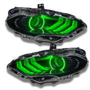 Oracle 18-21 Ford Mustang Dynamic DRL w/ Halo Kit & Sequential Turn Signal - ColorSHIFT ORACLE Lighting Headlights