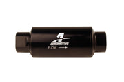 Aeromotive In-Line Filter 10AN 10 Micron Microglass Element Bright-Dip Black 2in OD Aeromotive Fuel Filters