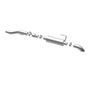 MagnaFlow Cat-Back, SS, 2.5/3in, Turn Down In Front Rear Tire 2015 Ford F150 5.0L V8 Ext Cab Magnaflow Catback