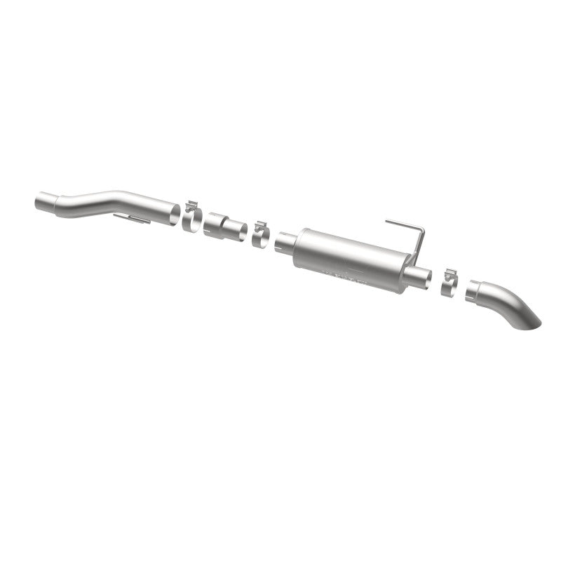 MagnaFlow Cat-Back, SS, 2.5/3in, Turn Down In Front Rear Tire 2015 Ford F150 5.0L V8 Ext Cab Magnaflow Catback