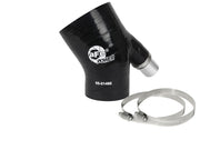 aFe MagnumFORCE Coupling Kit 3in ID x 2/14in x 35deg Elbow Reducing Coupler w. Vent - Black aFe Silicone Couplers & Hoses