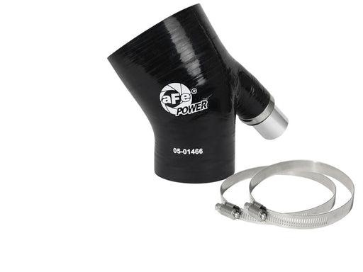 aFe MagnumFORCE Coupling Kit 3in ID x 2/14in x 35deg Elbow Reducing Coupler w. Vent - Black aFe Silicone Couplers & Hoses