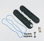 Granatelli 96-22 GM LS Tall Valve Cover w/Angled Coil Mounts - Black Wrinkle (Pair) Granatelli Motor Sports Valve Covers