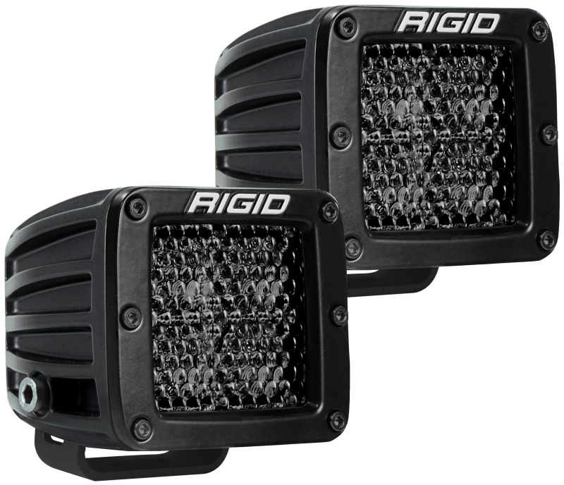 Rigid Industries D Series PRO Midnight Edition - Spot - Diffused - Pair Rigid Industries Light Bars & Cubes