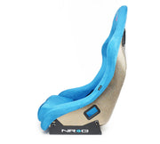 NRG FRP Bucket Seat ULTRA Edition - Medium (Blue Alcantara/Pearlized Back) NRG Race Seats