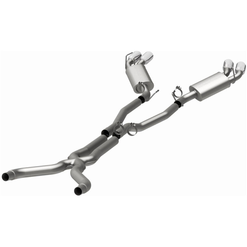 MagnaFlow 13 Chevy Camaro V8 6.2L S/C Quad Split Rear Exit Cat Back Perf Exhaust Magnaflow Catback
