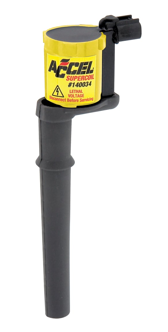 Ignition Coil - SuperCoil - 1997-2011 Ford 4.6L/5.4L 4-valve- Yellow- Individual 140034 ACCEL Autoparts