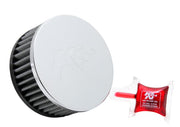 K&N Universal Chrome Filter 2 1/2 inch O/S FLG / 4 1/2 inch OD / 2 inch Height K&N Engineering Air Filters - Universal Fit