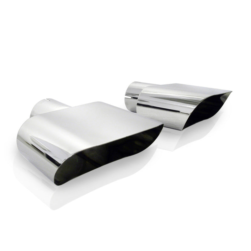 Stainless Works Wide Oval Challenger R/T 2-1/2in Inlet Tips (priced per pair) Stainless Works Tips
