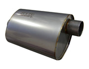 Kooks 2.5in. Oval Center/Offset Muffler 12in. Long Body Stainless Steel Kooks Headers Muffler