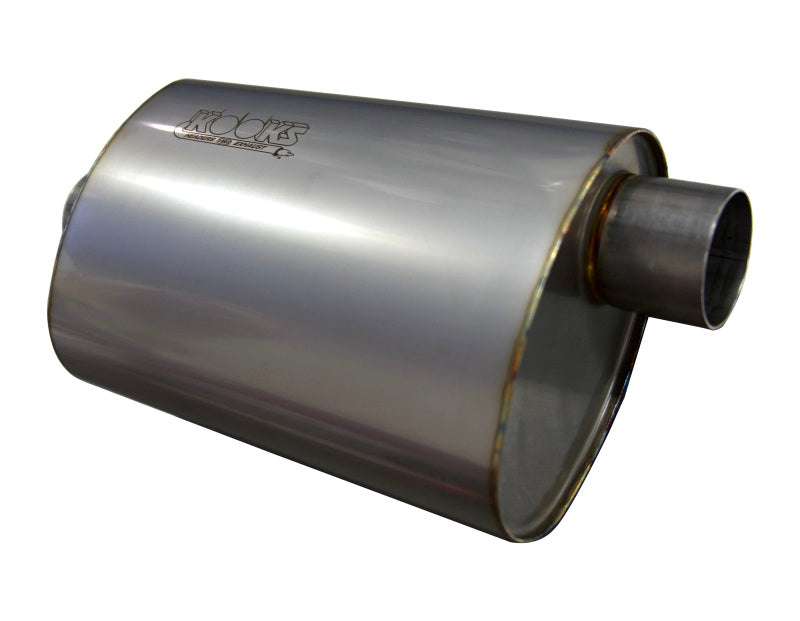 Kooks 2.5in. Oval Center/Offset Muffler 12in. Long Body Stainless Steel Kooks Headers Muffler