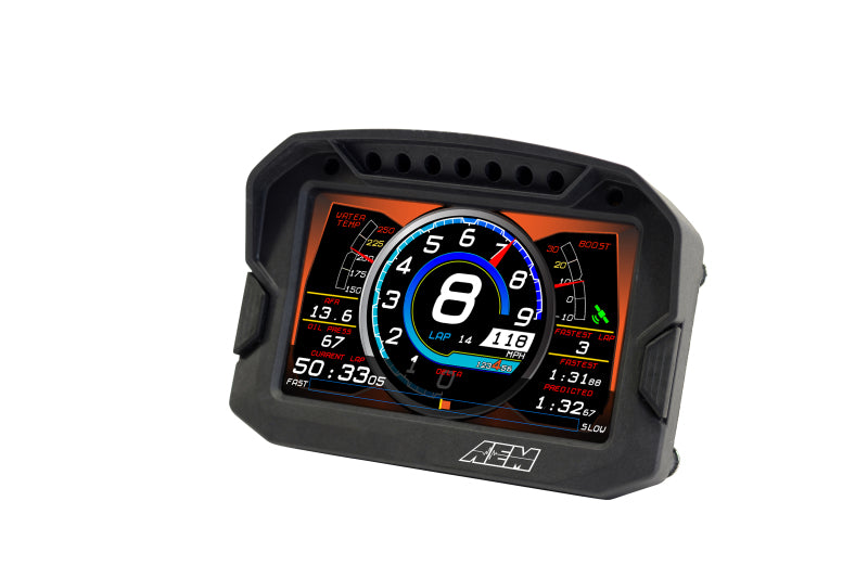 AEM CD-5G Carbon Digital Dash Display w/ Interal 10Hz GPS & Antenna AEM Gauges