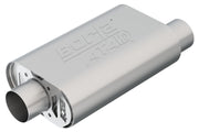 Borla CrateMuffler SBC Hot 350/383 3 inch Offset/Center 14in x 4.35in x 9in Oval Muffler Borla Muffler