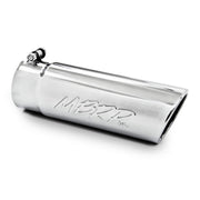 MBRP Universal Tip 4in O.D. Angled Rolled End 3.5in inlet 10 length MBRP Steel Tubing