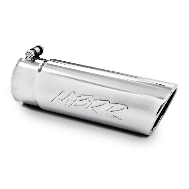 MBRP Universal Tip 4in O.D. Angled Rolled End 3.5in inlet 10 length MBRP Steel Tubing