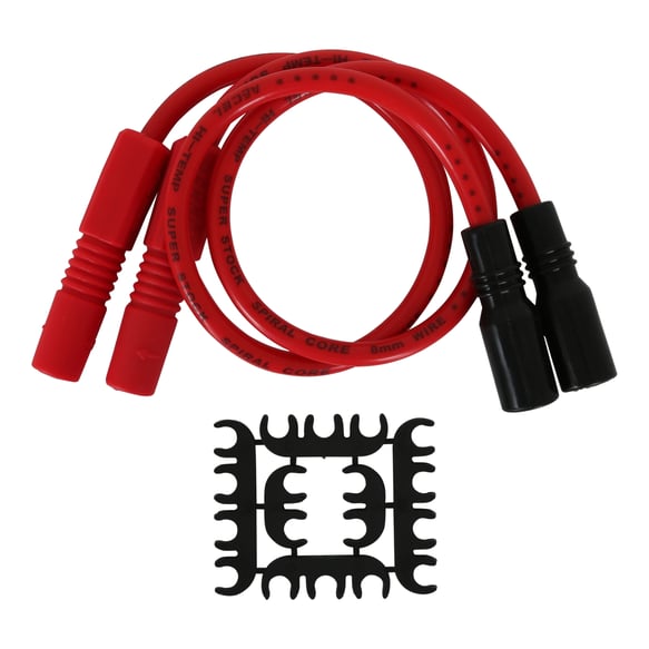 Custom Wire Set - 2004-2006 Sportster XL Models / 1999-2008 Touring All (carb or FI) - 8MM - Red 171098-R ACCEL Autoparts