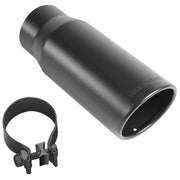 MagnaFlow Tip Stainless Black Coated Single Wall Round Single Outlet 5in Dia 3.5in Inlet 14.5in L Magnaflow Catalytic Converter Universal